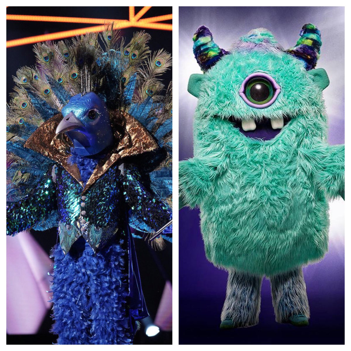 AteClawdeen's tweet photo. My #TheMaskedSinger guesses: @donnyosmond 🦚, @OfficialSisQo 👁 https://t.co/NITrli2GXx