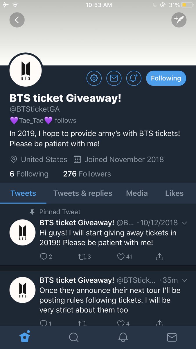 MsHatter_'s tweet photo. @BTSticketGA https://t.co/5hj1qH9m00