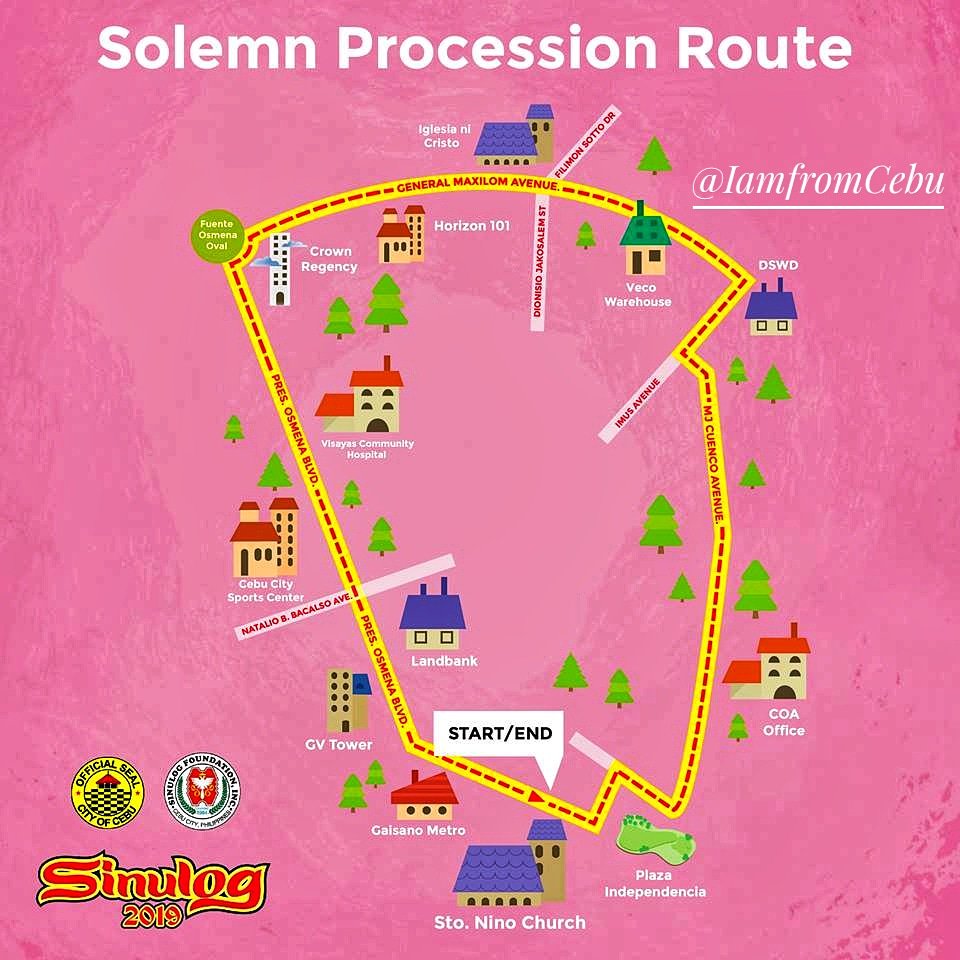 IamfromCebu's tweet photo. SINULOG 2019 Solemn Foot Procession Route
#Sinulog #SinulogFestival #Cebu #Cebuano #Sugbo #Sugboanon #Bisdak #PrideOfCebu #Bisaya #IamfromCebu #iamacebuano #Travel #IloveCebu #IlovePh #Filipino #WhenInPh #Philippines #CebuCity #ProudlyCebu #CebuPhilippines #QueenCityOfTheSouth https://t.co/EPvcyM97OG
