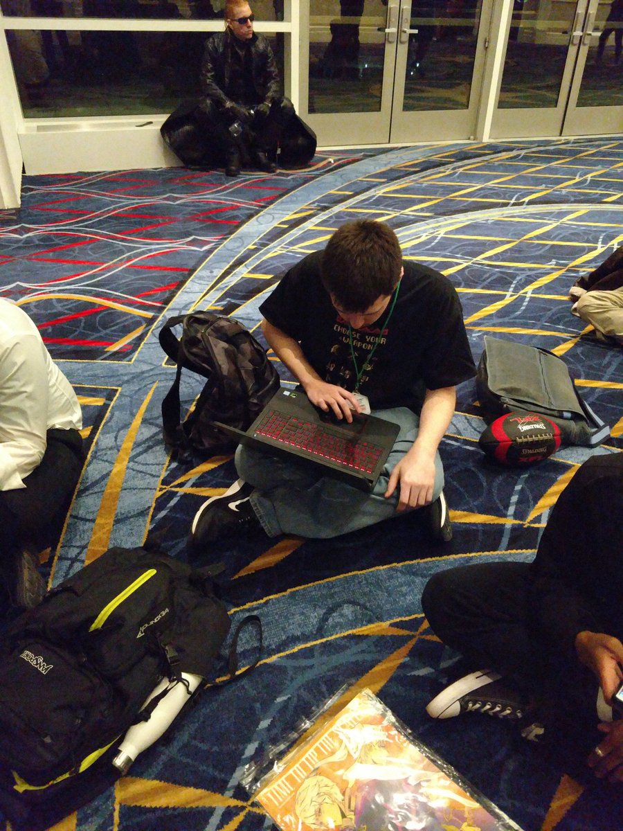 When you're waiting in line to meet <a href="/AngriestPat/">Rat Glares At False Death Reports</a> <a href="/PeachSaliva/">Peach Saliva</a> and <a href="/WoolieWoolz/">Woolie Versus</a> and you have homework due at 11:59 PM.