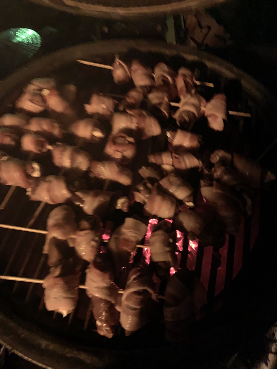 ThePopePack's tweet image. Little late night deer tenderloin wrapped in bacon