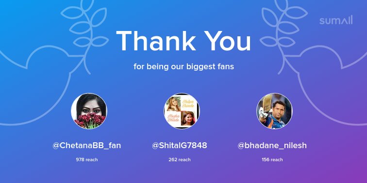 31Mahindra's tweet photo. Our biggest fans this week: @ChetanaBB_fan, @ShitalG7848, @bhadane_nilesh. Thank you! via https://t.co/XHnxrkzIgE https://t.co/GL4xewew8l