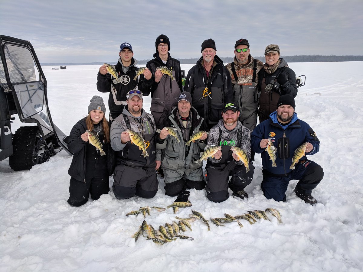 bourdager's tweet photo. Great day filming with Jenny from Michigan Out of Doors on Grand Lake.  #alpena#icefishing#clemsbaitandtackle https://t.co/zDX3qcyQ2N