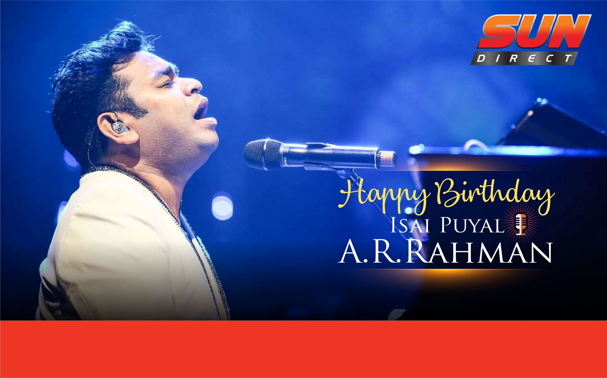 To the legend, the musical maestro. Here\s wishing A.R.Rahman,  a very Happy birthday. 