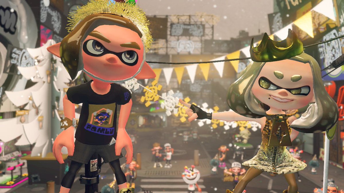 Codstermania's tweet image. Just call me... Goldster. #Splatfest #FrostyFest #TeamFam #TeamFamily #Splatoon2 #NintendoSwitch