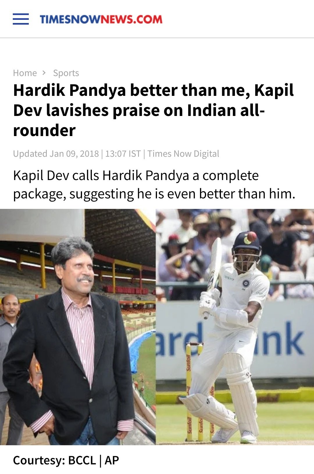 Happy birthday Kapil dev, love your commentary. 