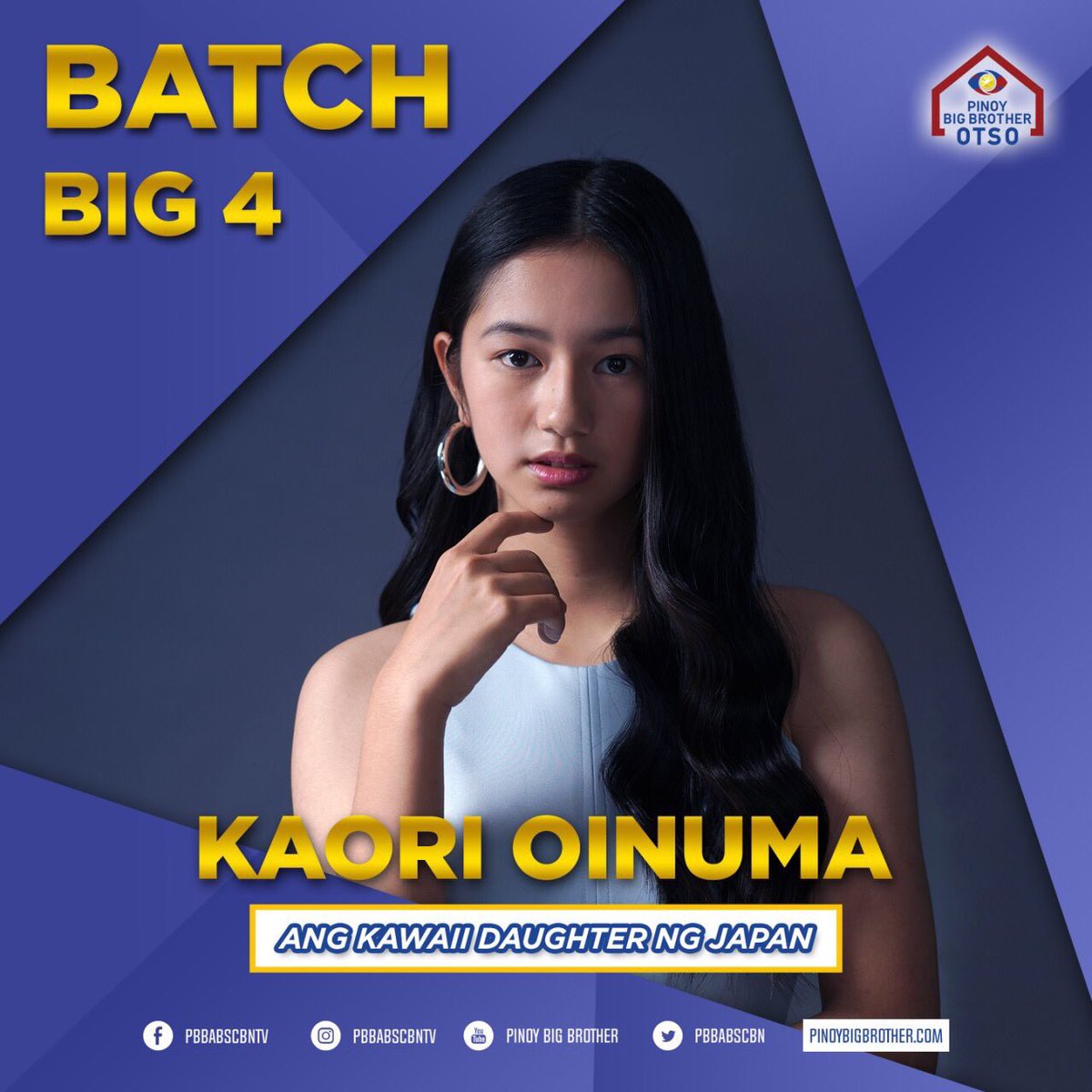 PBBabscbn's tweet photo. 🔵 Si KAORI ba ang Teen Batch Big Winner mo? Boto na!  #PBBBig8tingSalubong https://t.co/3FtmulKRxb