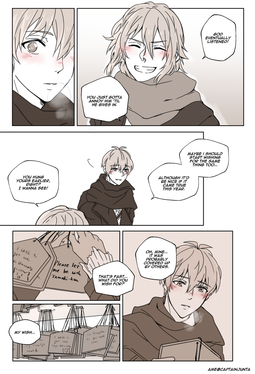あけおめっぞ 💙💜 starting off the tamasou year with mutual pining 
