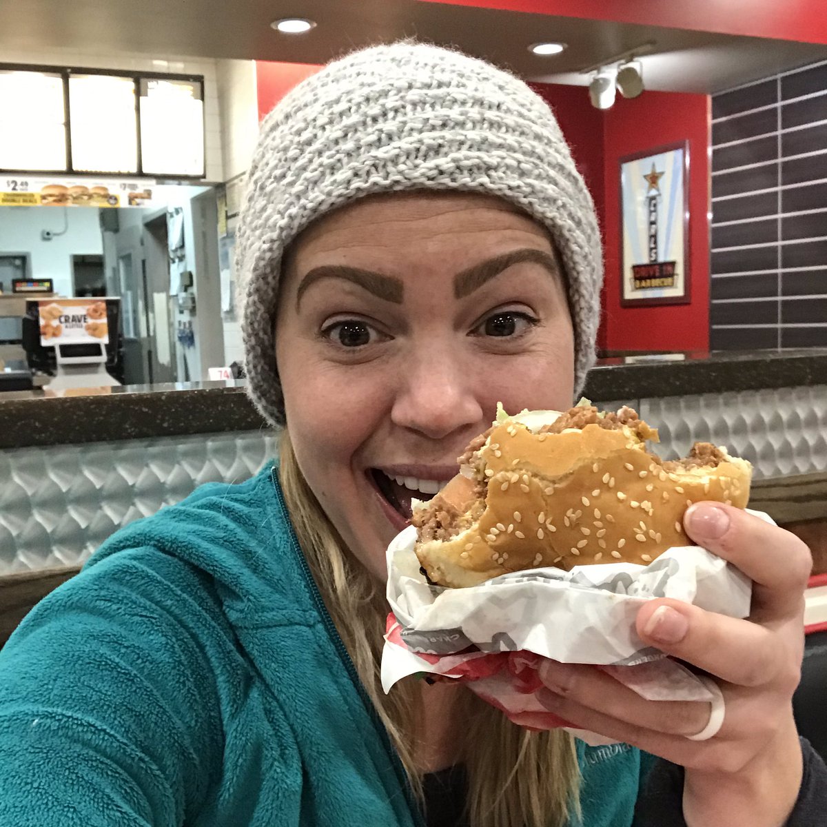 OMG these @beyondmeat <a href="/CarlsJr/">Carl’s Jr.</a> Beyond Famous Burgers r YUM! Thank you for offering an awesome vegan/veg option! #plantbased #sustainablefood