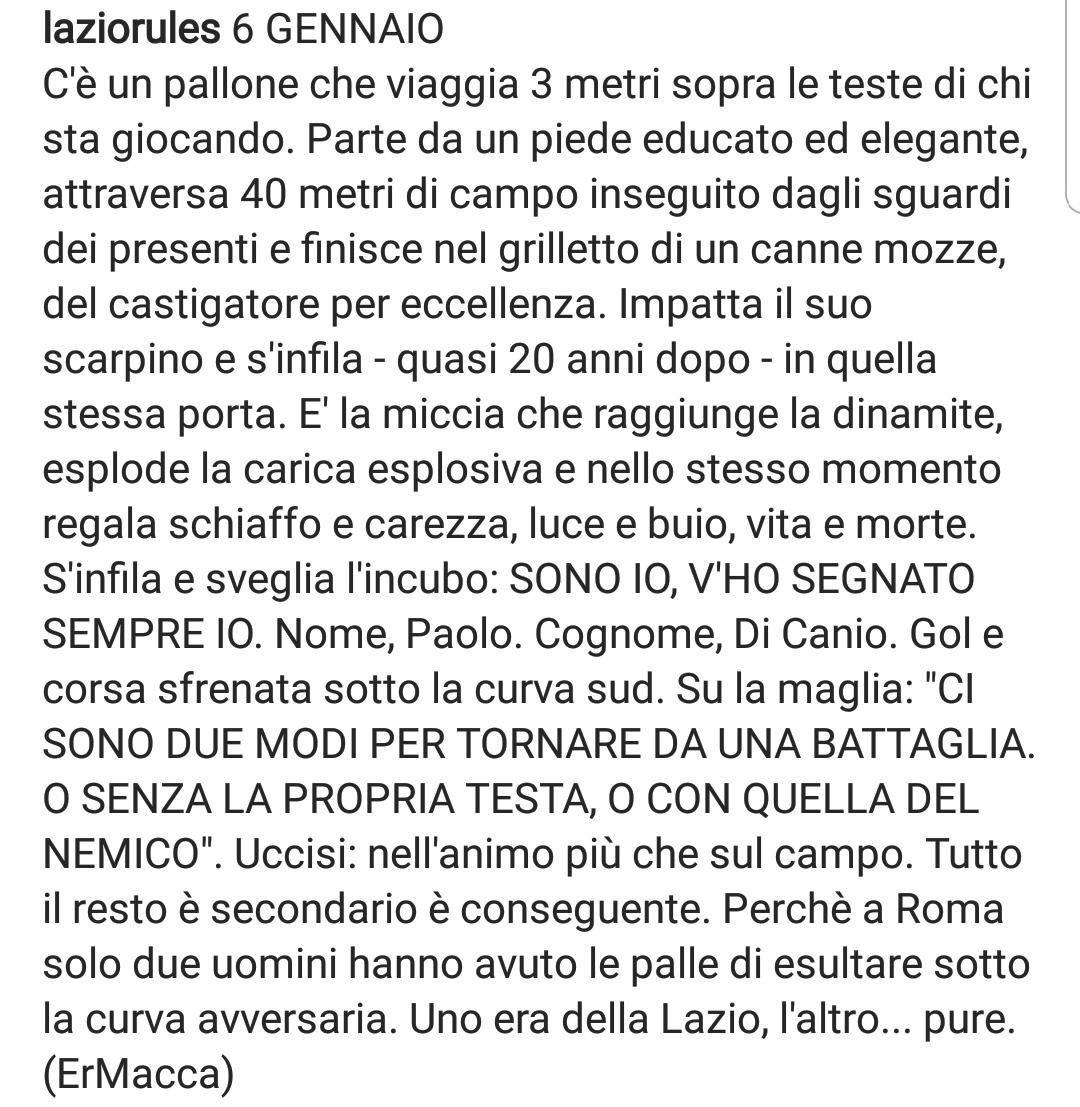 giugo76's tweet photo. #6gennaio #glihaifattomalepaole’ @Guido_DAngelis #ermacca #paolodicanio #avantilaziali https://t.co/ptWClHADTE