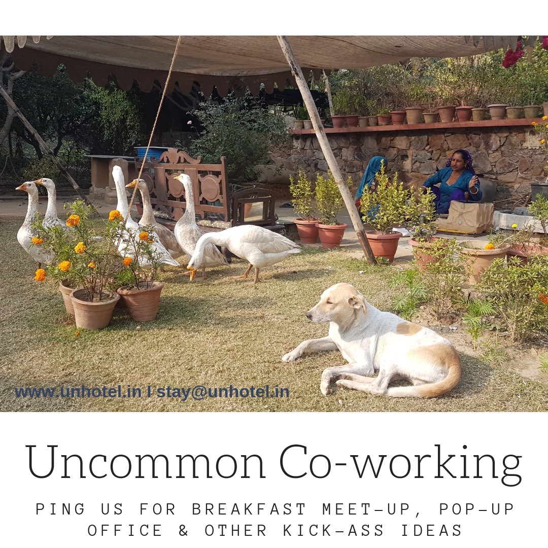 unhotelier's tweet image. All work and no play makes Jack a dull boy! Why should work be monotonous and boring when it could be fun and collaborative. Come #UnWork with us in exciting places and meet interesting people. @HRkatha @rucsb @whatsupgurgaon
