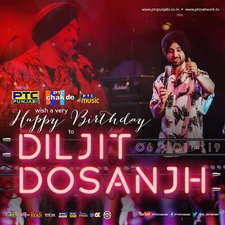 HAPPY BIRTHDAY DILJIT DOSANJH MANY MANY RETURNS OF THE DAY RAB CHARDE KALAH CH RAKHA 