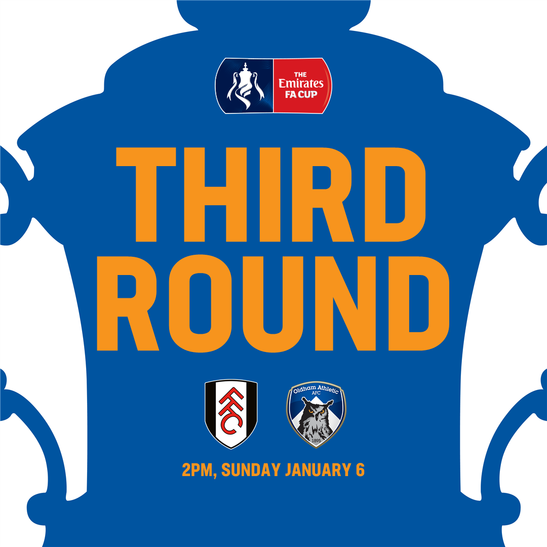 OfficialOAFC's tweet photo. IT'S MATCHDAY! #oafc take on @FulhamFC at Craven Cottage in the Third Round of the @EmiratesFACup this afternoon. Safe trip to all supporters making their way to the capital. What is your prediction? #TakingOverAgain https://t.co/RmGuwHfg6O