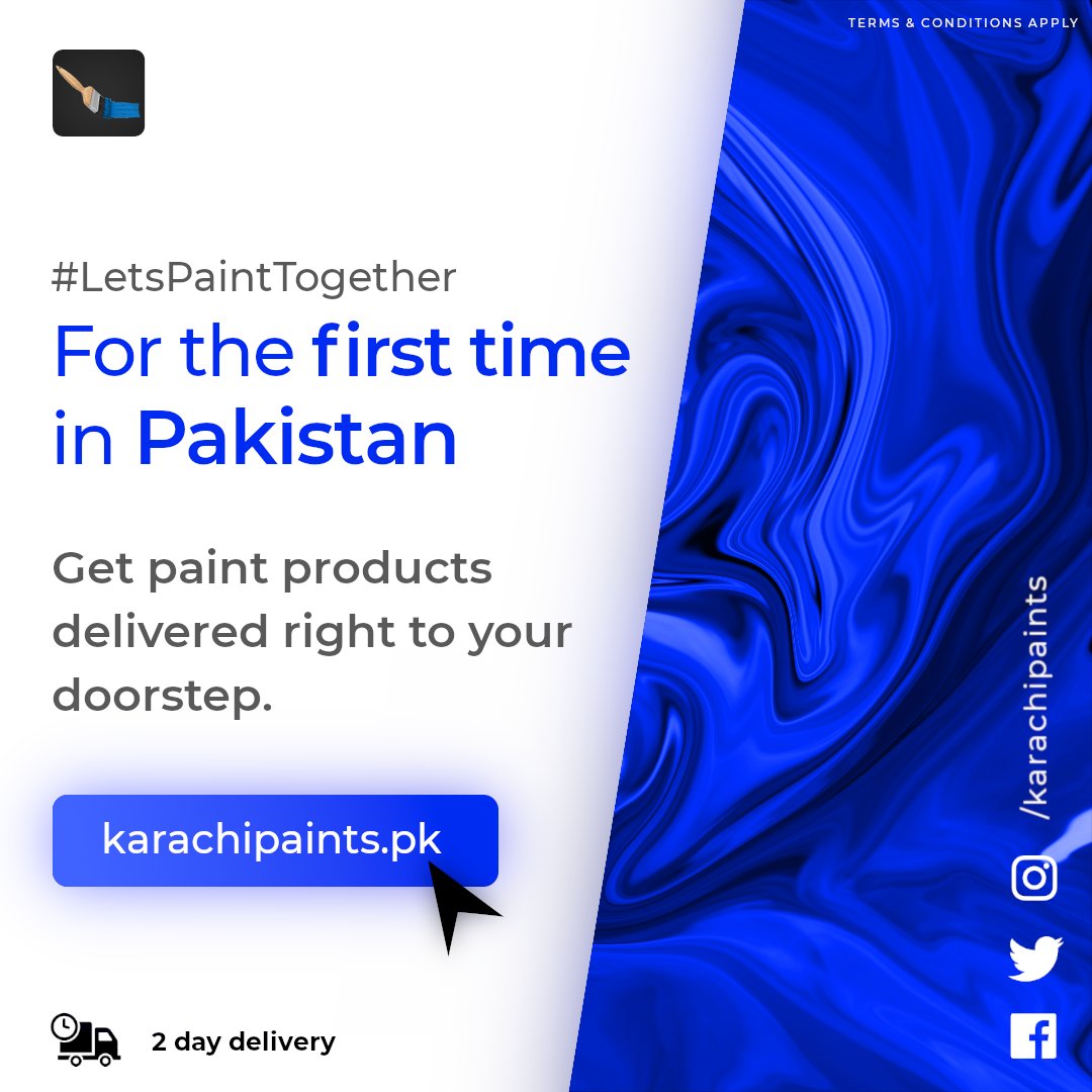 KarachiPaints.pk on Twitter "For the first time in Pakistan, purchase