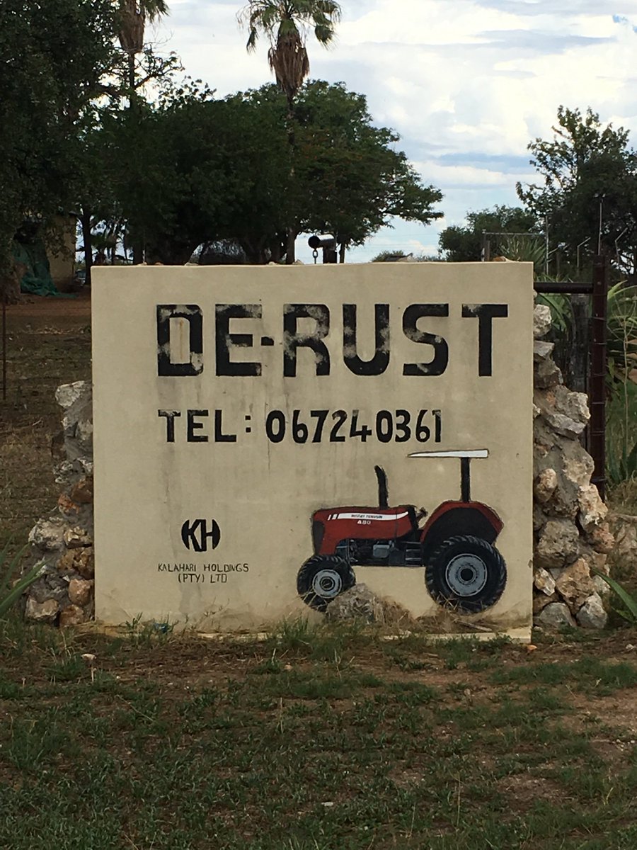 Farmschild mit Namen: De-Rust