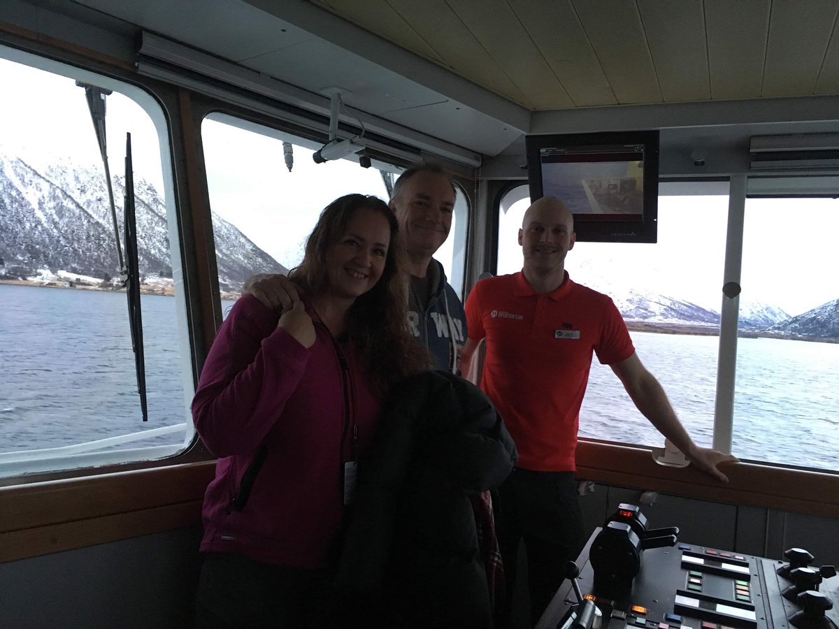 ChireneCampbell's tweet photo. We have honestly had the best time on #RichardWith our first expedition trip with @Hurtigruten definitely one for the books. The staff have been exceptional and the food has been amazing. We will miss these guys @MarkinSA https://t.co/l4sYCeuuIm