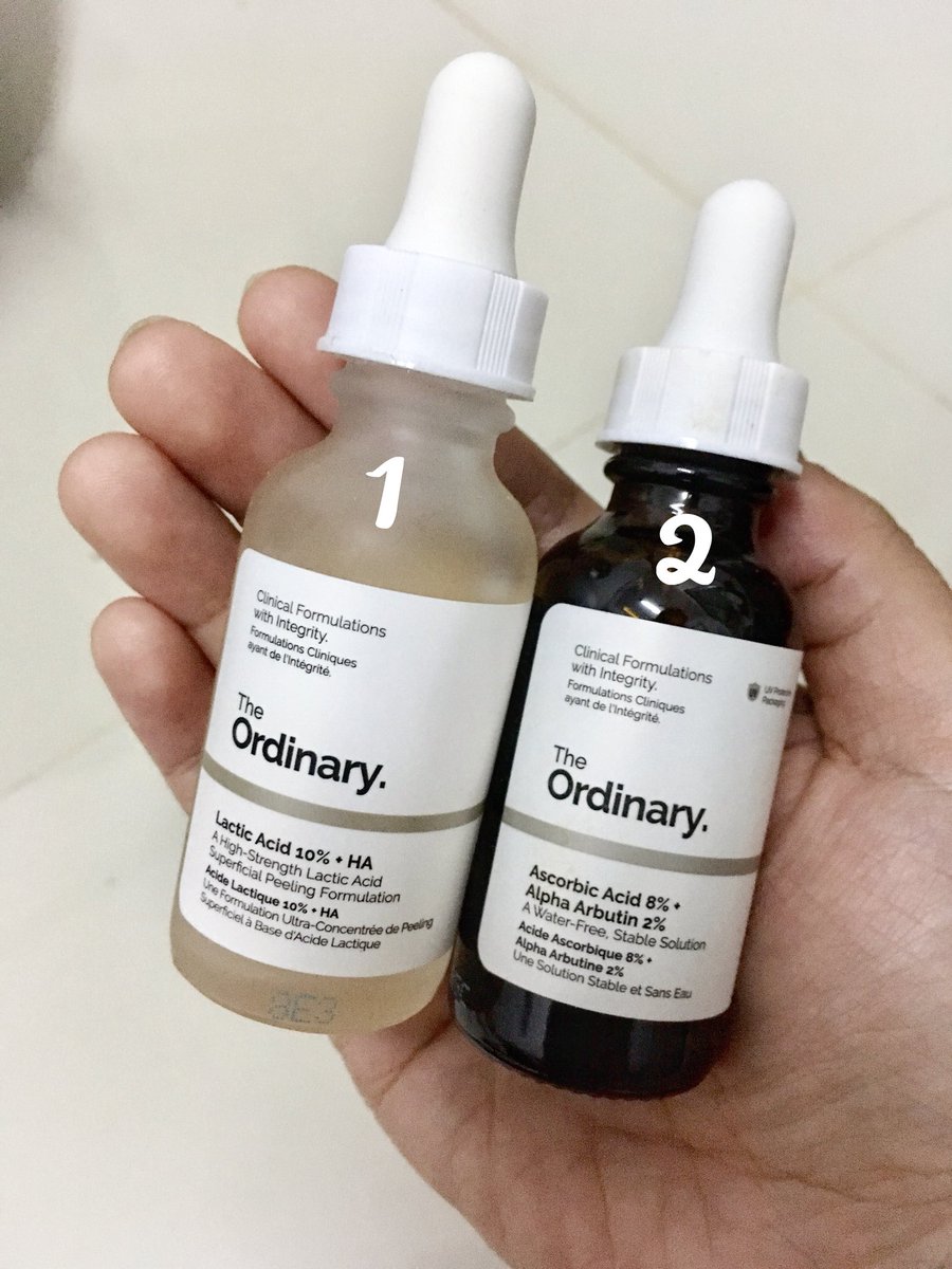 bunnycloudie's tweet photo. รีวิว the ordinary ยอดนิยมที่เราใช้มา 1 เดือน ส่วนตัวค่อนข้างพอใจในผลลัพธ์ของผลิตภัณฑ์ราคาเท่านี้นะ :) 
#ไว้รีวิวห้ามขายของโว้ยย #HowtoPerfect https://t.co/1GcXNT9cCs