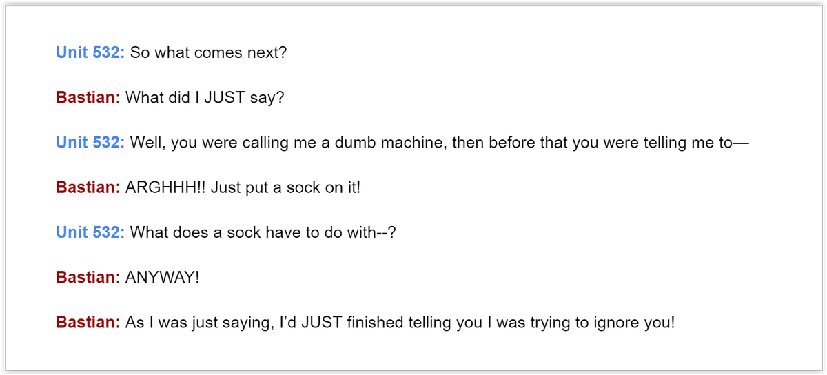 HeartCoreDev's tweet image. Time to share some sweet news. We got a new writer ✍️ and they are AWESOME! ✨ Here's a little #scriptease of what's coming in Bastian's route! 😏
#blgames #visualnovel #syntheticlover #gamedev #indiedev