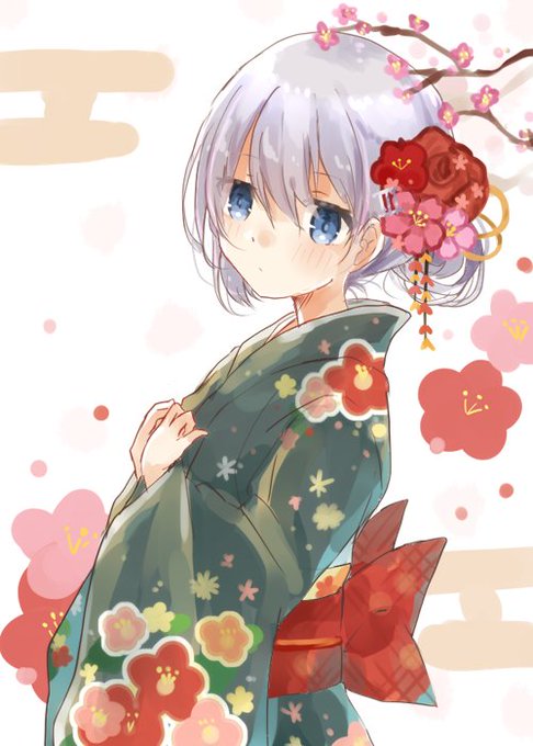 「桜 和服」のTwitter画像/イラスト(古い順)