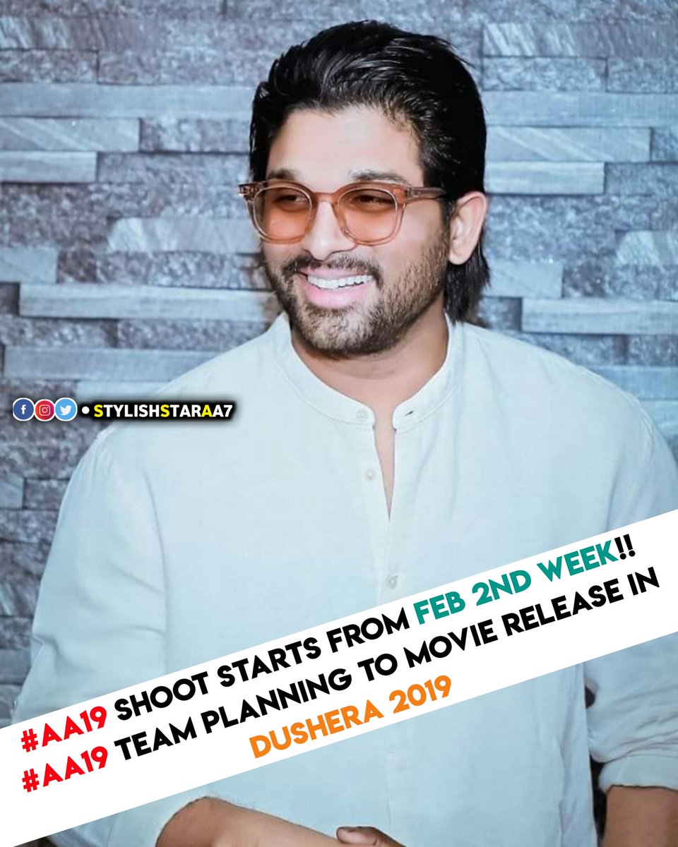 StylishStarAA7's tweet photo. #AA19 
#StylishStar @alluarjun https://t.co/wqDyn48HGS