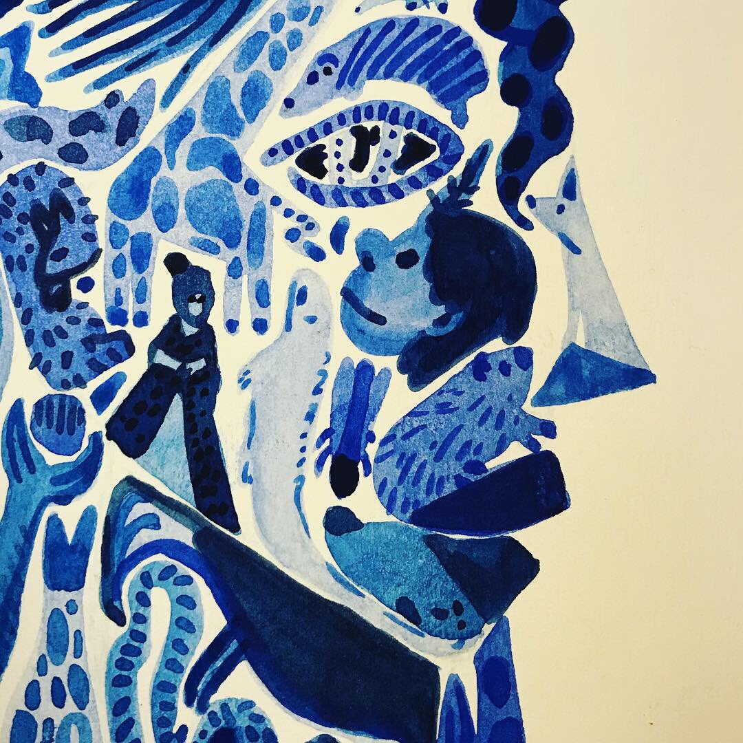 nanatzine's tweet photo. Final of my drawing only with blue !
.
.
.
#art #artworks #artist #artwork #watercolor #watercolorpainting #watercolorpainting #watercolorpaintings #watercolorspaints #blu #bleu #portrait #blueanimal #animaux #animals https://t.co/4nbGq4REVA
