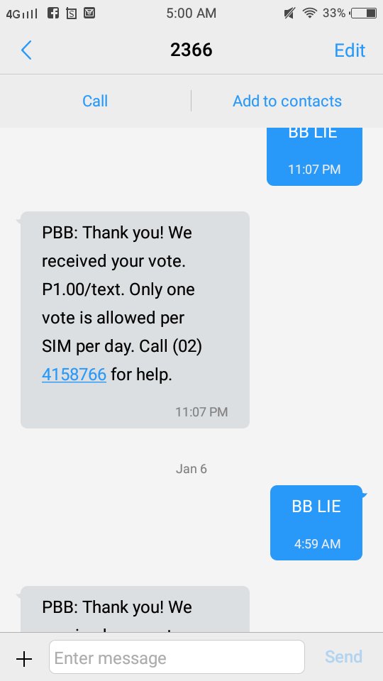 richieanilyn's tweet photo. Ilang oras nalang closed na ang pag buto.. Kaya sa di pa nakapag vote,vote na kayo, ako di na pwde kasi tapos na ako 
BB LIE SEND TO 2366
#BIGWINNERLIE #PBBBig8tingBig4Reveal @PBBabscbn @PBalihon @vicegandako @annecurtissmith @TNTABSCBN @iamsethfedeIin @itsliereposposa https://t.co/WTwRCepxmI