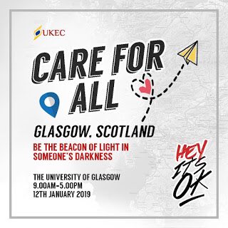 UKEC's tweet photo. Exciting news ! Calling all Malaysian students in Scotland ! ! !
First time in history, our campaign called 'Hey,It's Okay' will be having its very own event in Glasgow. ‘Hey, It's Okay’ is a campaign that aims to spread awareness and stop the stigma of mental health. https://t.co/FaP9Bfi06h