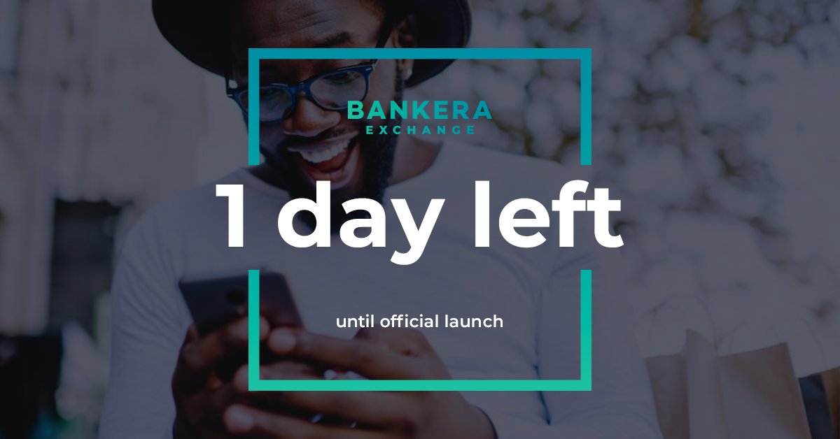 Are you excited for tomorrow? Only 1 day left! #Bankera #BankeraExchange #blockchain #cryptocurrency