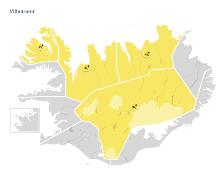 ‘Sú gula loksins farin að láta sjá sig’