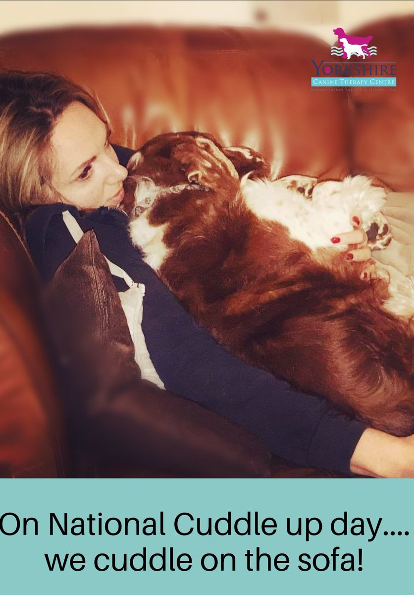 If ever you needed an excuse to have a sofa day and snuggle up with the dog - today is that day! #nationslcuddleupday #yorkshiredogs #Yorkshire #caninehydrotherapy #selby #Doncaster #pontefract #goole #howden