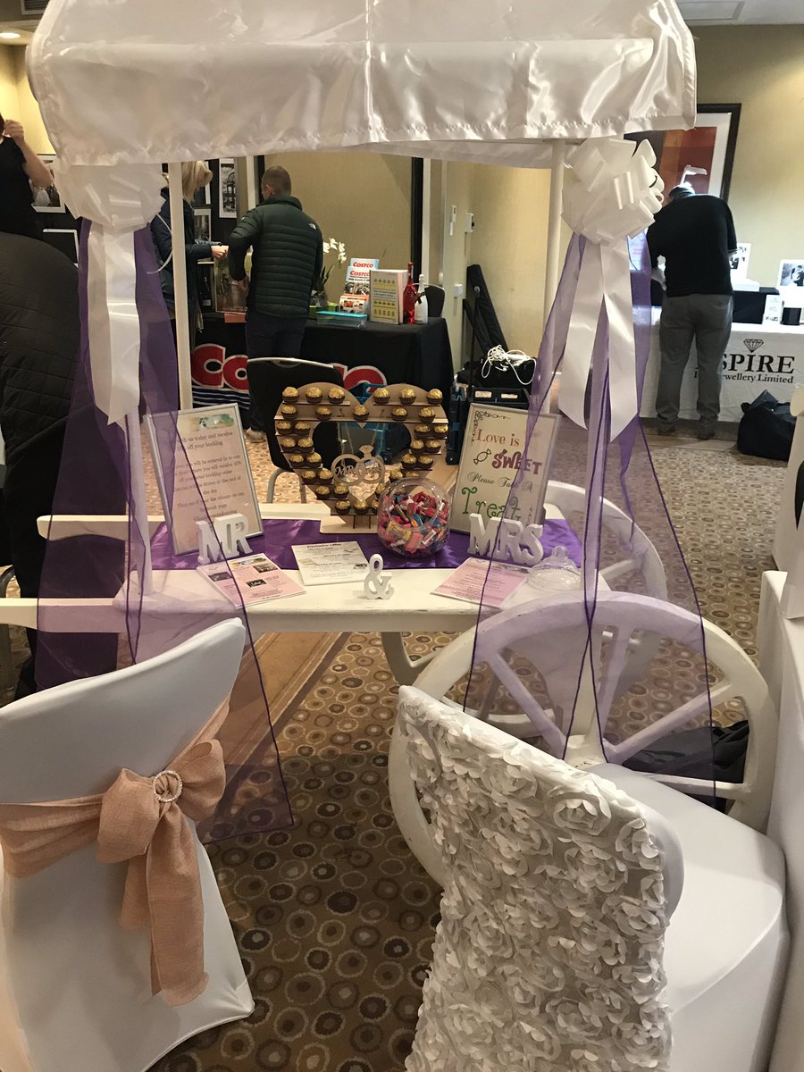 All set up for today’s wedding fayre <a href="/Derbyshirehotel/">Mark Widmore</a>. Why not pop along and have a chat with us #weddingseason #wedding #weddfayre #chesterfieldwedding