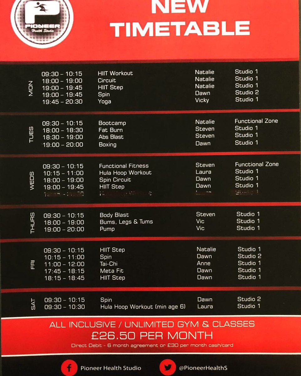 Our January offer is on till the end of the month.
£250 for the year. Includes unlimited gym and classes. Don’t miss out