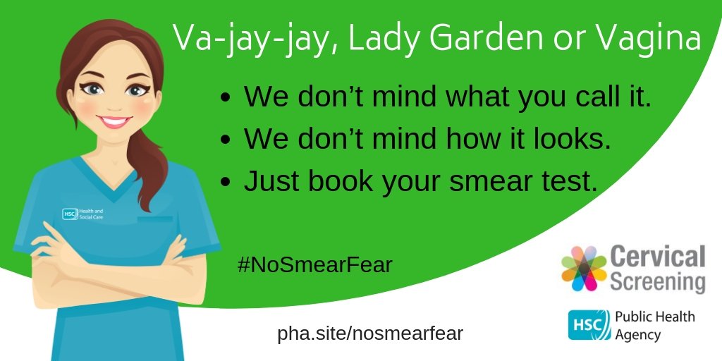 We don't mind what you call it or how it looks. But we do care about you getting your smear test. It could save your life.
Find out more at pha.site/nosmearfear 
#NoSmearFear
#smeartest