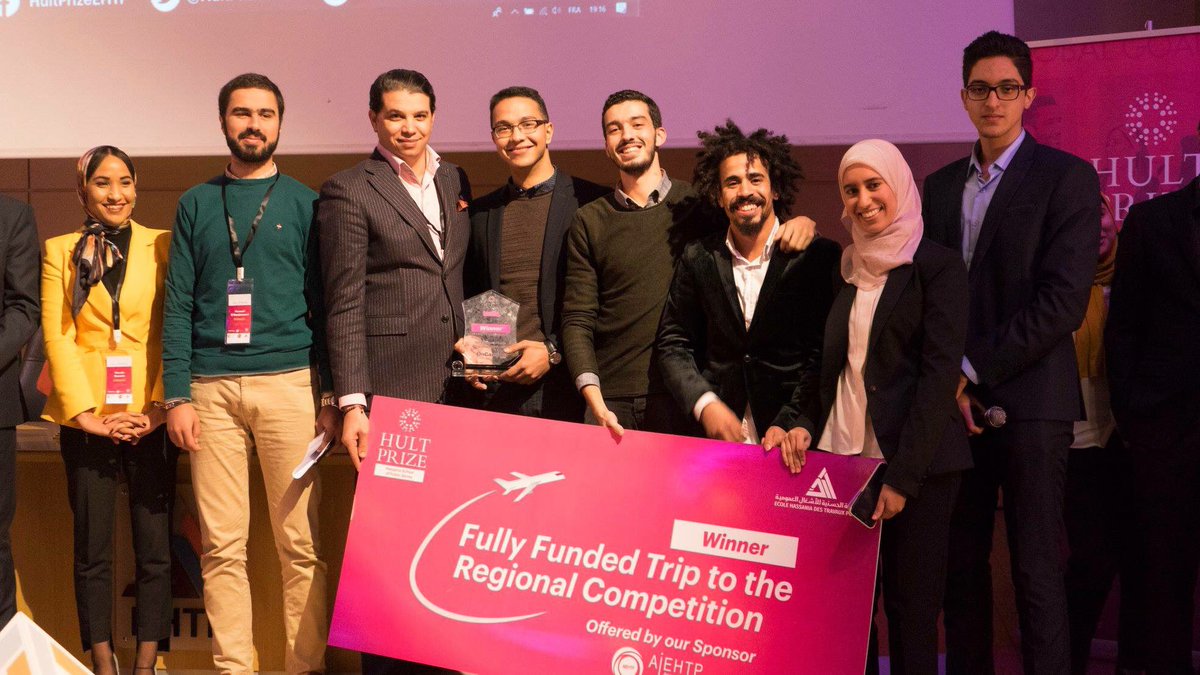 HultPrizeEHTP's tweet photo. Wow! What journey it has been! 
Congratulations to the winning teams 
Our teams are fully investable, bankable game-changing entrepreneurs that will represent the Hassania School of Public Works internationally in the Regionals! 🌎
Stay tuned 
#HP19 #HultPrizeEHTP #HCC #ForUsByUs https://t.co/Hey61kEctO