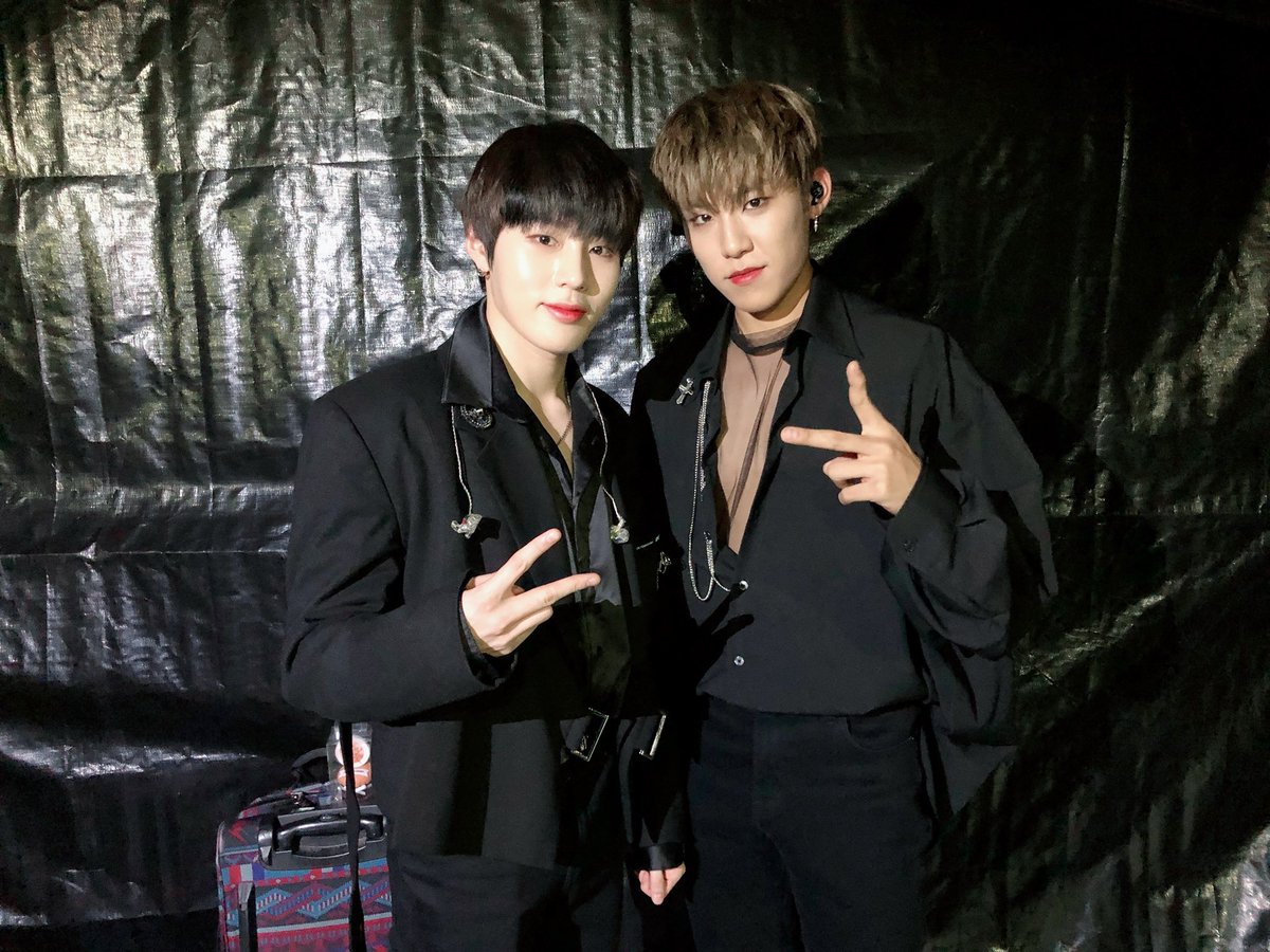 WannaOne_twt's tweet photo. [#워너원데이] 오늘 멋진 무대로 워너블의 심장을 101bpm으로 만든 성운이와 우진이도 고생했어요💕 https://t.co/Pofjvt7eKa