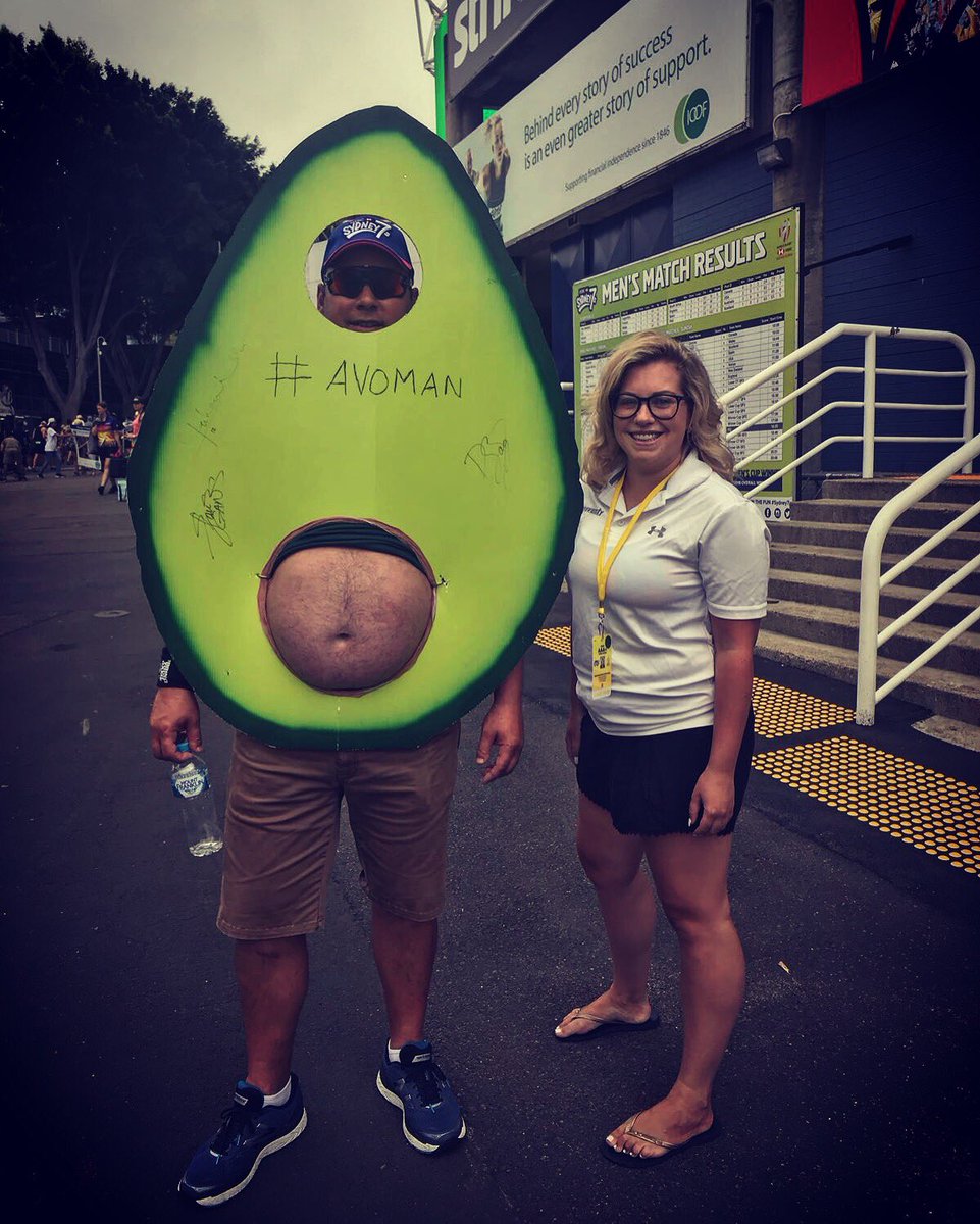 MissLJJ's tweet photo. Alas, Iβll be in Sydney ...looking for #AvocadoMan
@WorldRugby7s #Sydney7s https://t.co/n6dPYms8h6