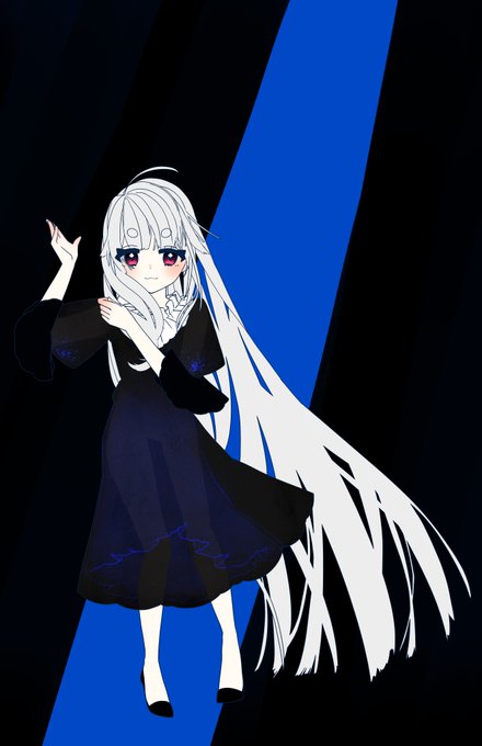 白髪赤目のtwitterイラスト検索結果