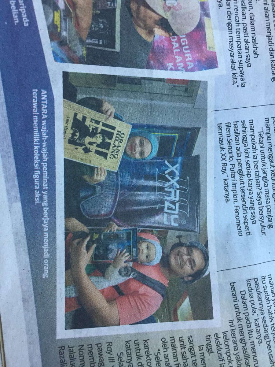 hahazaahir's tweet photo. Tak sia-sia jadi fan #xxray, dapat masuk paper terus Kahkah #xxrayiii https://t.co/poOT25VLN5