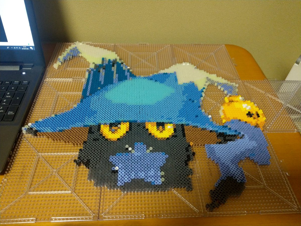 明けましておめでとうございます。もう少しで完成ですが、明日から仕事ですので今日はこれまでにしときます！何のキャラかわかる人いないんじゃないかな(^-^:)