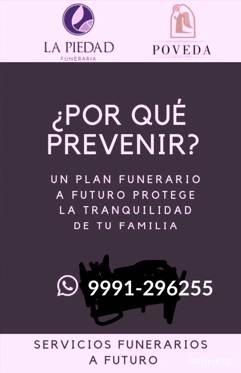 m_carrillo55's tweet photo. Enfrentar el fallecimiento de un ser querido, será difícil. No tener la liquidez para  resolverlo, será aun mas difícil. Te ofrezco una asesoría sin costo y sin compromiso.
#ManuelCarrillo
#9991-296255 https://t.co/e0mEMj11tt