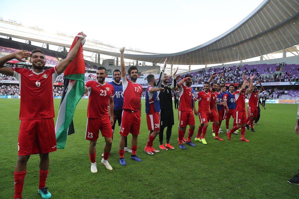 سلام نظامی بازیکنان اردن پس از فتح هزا بن زاید(عکس)