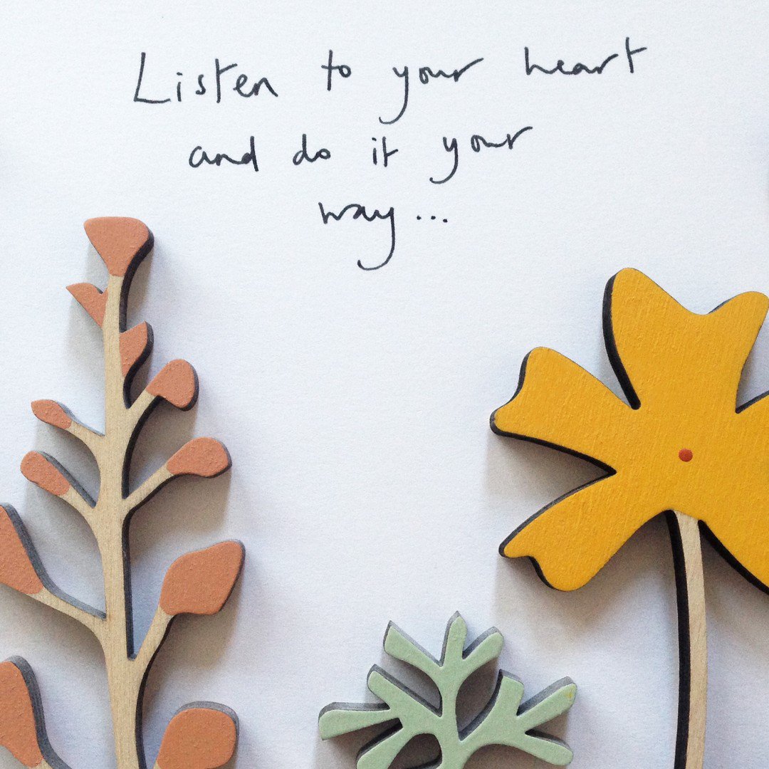 A word of advice from Etsy seller Anna Wiscombe. 💛