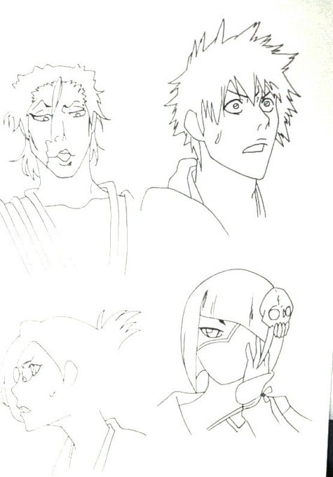 BLEACHの模写練習その5,6 