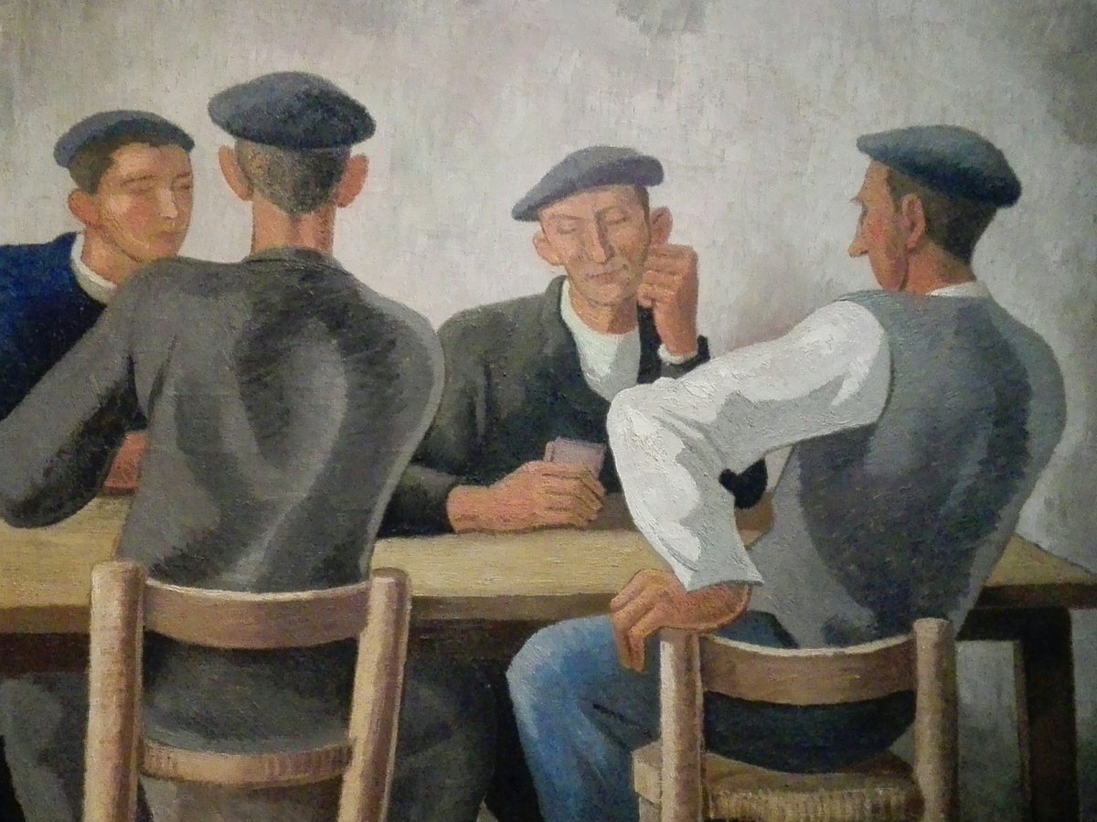 libelluledoree's tweet photo. Puis cette belle Partie de Cartes de Ramiro Arrue
#muséebasque
#Bayonne https://t.co/WJPv9qUvMA