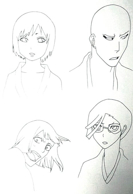 BLEACHの模写練習その3,4です!! 