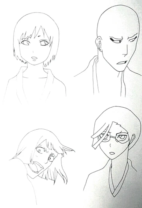 BLEACHの模写練習その3,4です!! 