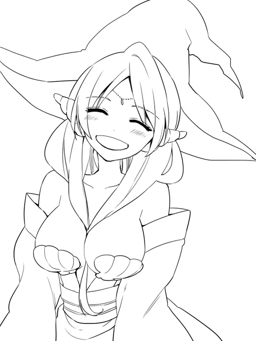 楽しい塗り絵(背景透過してない) 