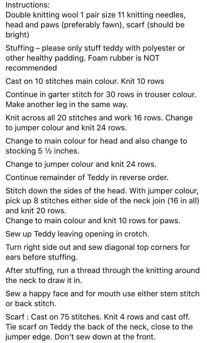 LadywoodWMP's tweet photo. WPC Rogers is asking any lovely knitters who have spare time and spare wool to get the needles out to knit or crochet trauma teddies that can be given out at jobs where young children or anyone with learning disabilities can be given as a comfort object ... #traumateddies https://t.co/KAeezId85h