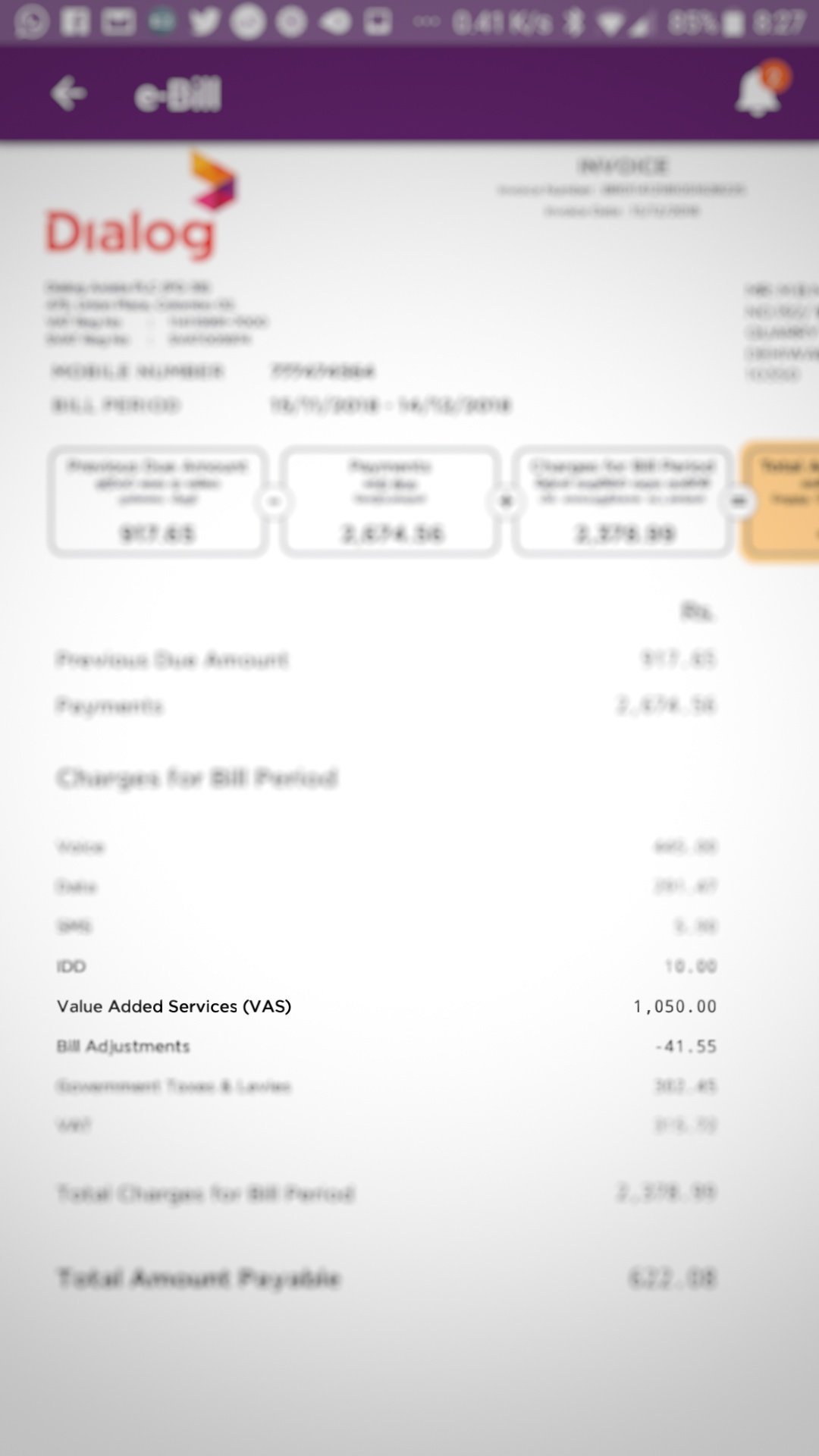 MBM Aadhil on Twitter "This is my dialoglk bill for the month of
