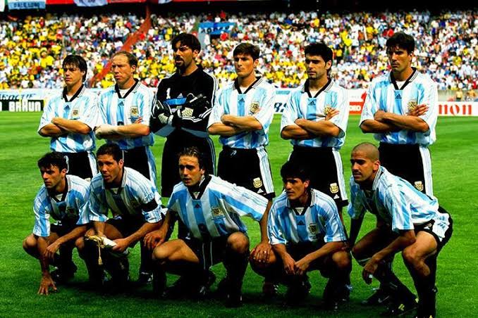 27. Meagre numbers and stats won't do justice to his efforts for national team. Think of all the players who played for Arg from 1994-2006. None of those teams made it to a WC final with players like Ayala, Simeone, Veron,Sorin, Bati, crespo, Ortega, Cambiaso, Riquelme, Aimar etc